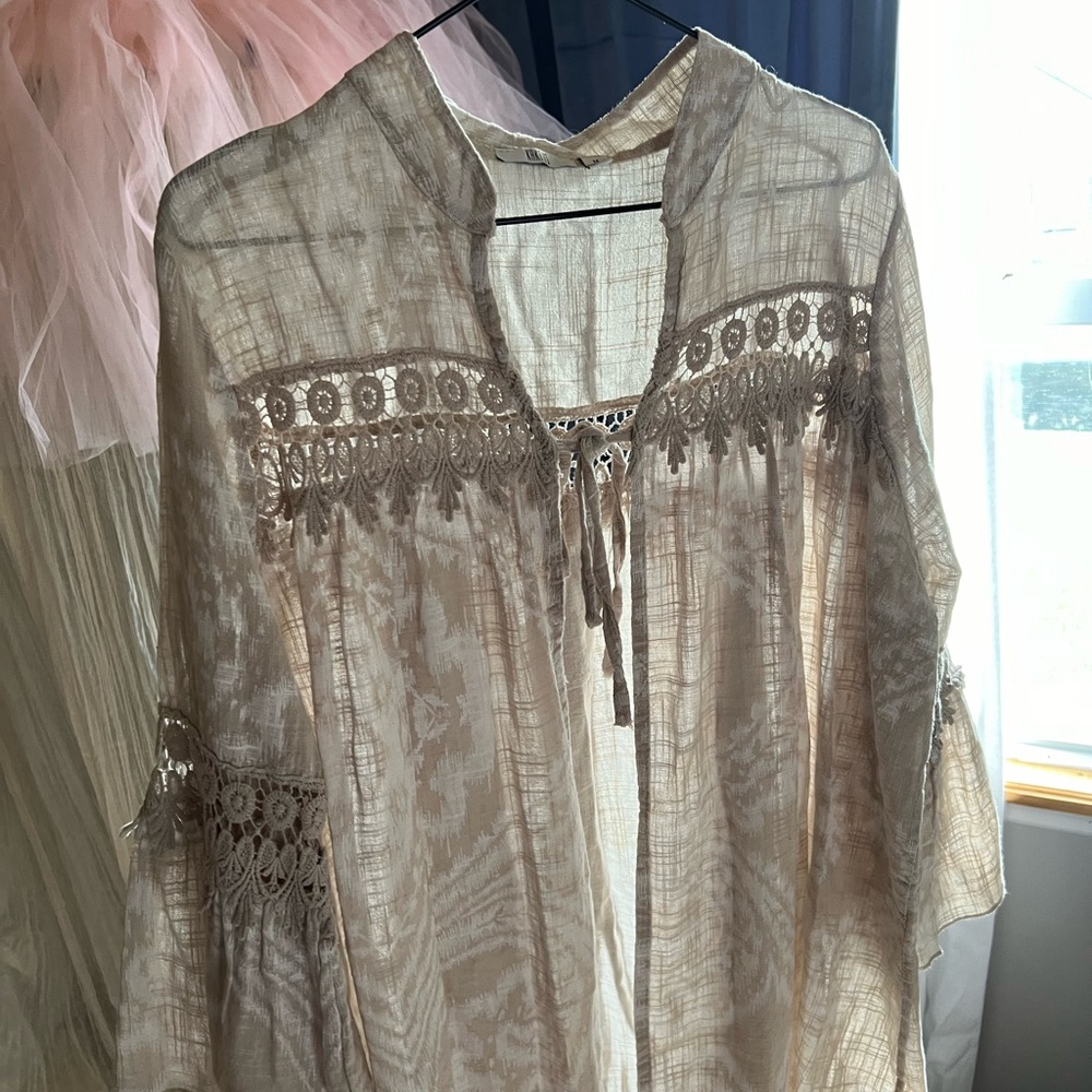 Italian Cotton Beachy Overshirt